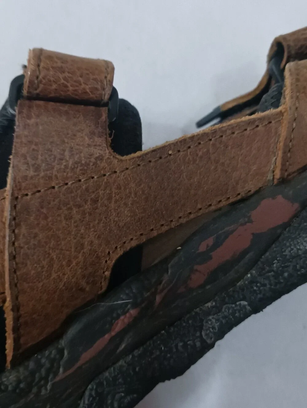 TIMBERLAND Mens Sandals Shoes LEATHER Adustable Straps Size 10